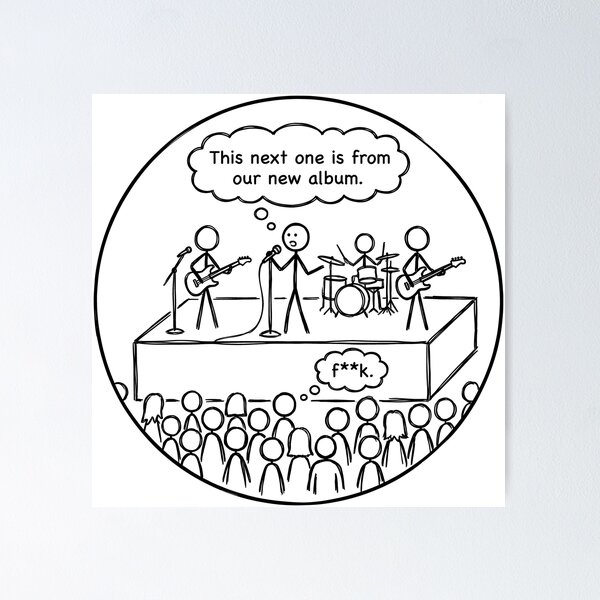 Item preview, F**K Band Cartoon This Next One Is From Our New Album designed and sold by ThreadRiotTees.