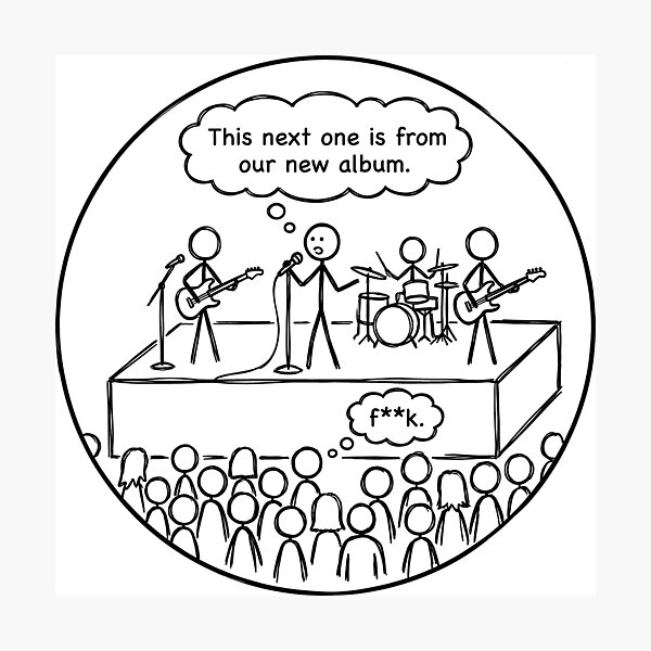 Item preview, F**K Band Cartoon This Next One Is From Our New Album designed and sold by ThreadRiotTees.