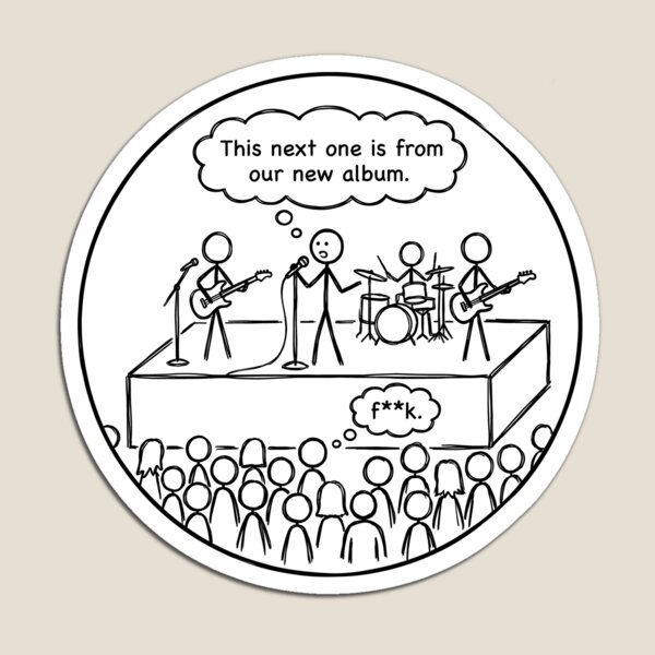 Item preview, F**K Band Cartoon This Next One Is From Our New Album designed and sold by ThreadRiotTees.