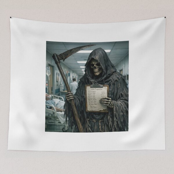 Item preview, And who are you in line...?, a humorous drawing showing the other side. designed and sold by Nela-&-Lena.