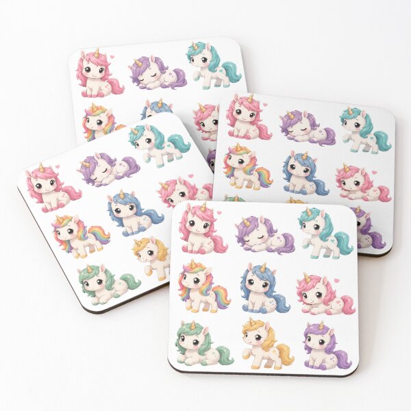 Item preview, Cute Kawaii Unicorn Collection designed and sold by MySthore.