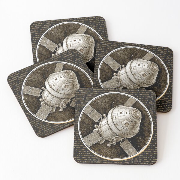 Item preview, Orion Spacecraft NASA Artemis Mission Telemetry Engraving designed and sold by KiwiRider.