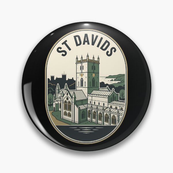 Item preview, St Davids Cathedral Wales Vintage Travel Emblem designed and sold by k3rstman1.