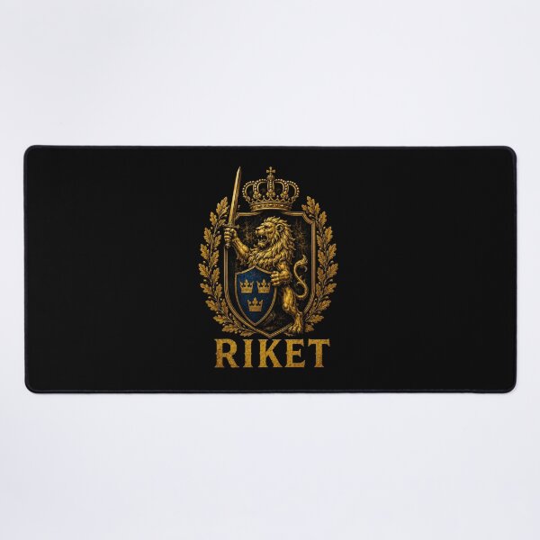 Item preview, Emblem Lion Crown Text designed and sold by PartietRiket.