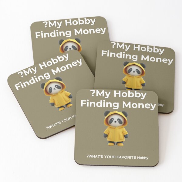 Item preview, Cute Panda My Hobby Finding Money Funny Quote Shirt designed and sold by Penguin Mood .