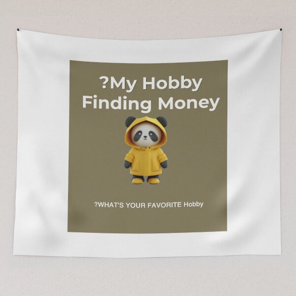 Item preview, Cute Panda My Hobby Finding Money Funny Quote Shirt designed and sold by Penguin Mood .