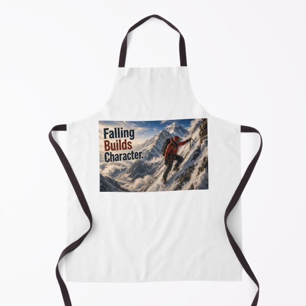 Item preview, Falling Builds Character - Mountaineer - panorama designed and sold by AcornAndPebble.
