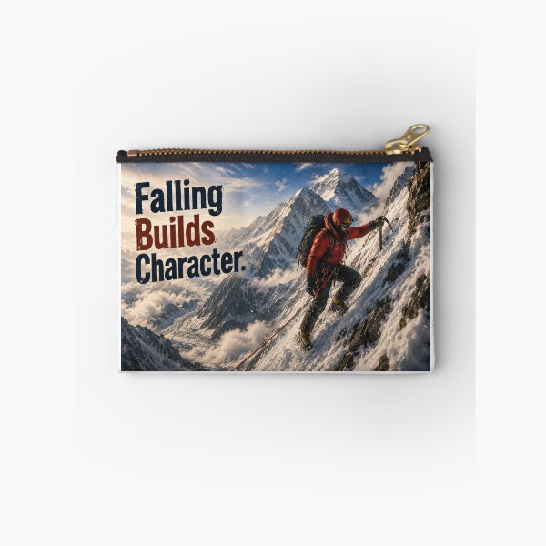 Item preview, Falling Builds Character -  Mountaineer - panorama designed and sold by AcornAndPebble.
