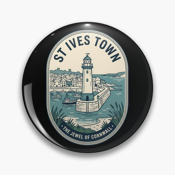 Item preview, St Ives Town Cornwall Vintage Travel Emblem designed and sold by k3rstman1.