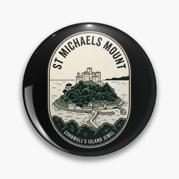 Item preview, St Michaels Mount Cornwall Vintage Travel Emblem designed and sold by k3rstman1.