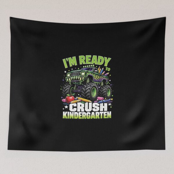 Item preview, I'm Ready To Crush Kindergarten Monster Truck Boys designed and sold by WatercolourferS.