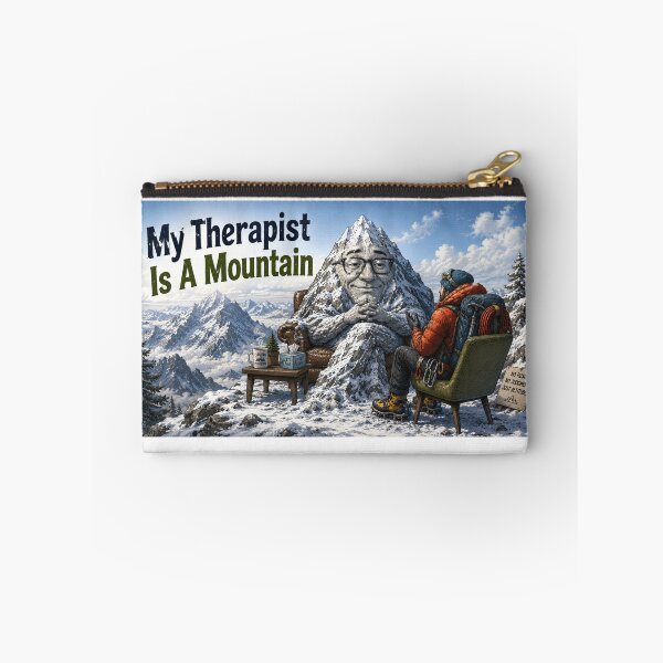 Item preview, My Therapist is a Mountain - Mountaineer - panorama designed and sold by AcornAndPebble.