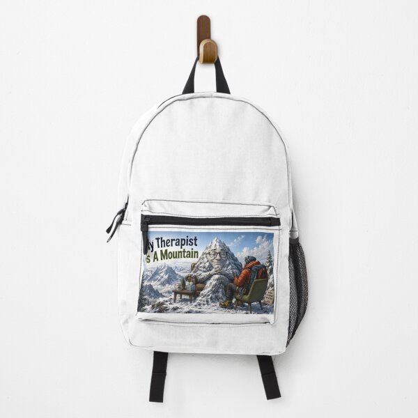 Item preview, My Therapist is a Mountain - Mountaineer - panorama designed and sold by AcornAndPebble.