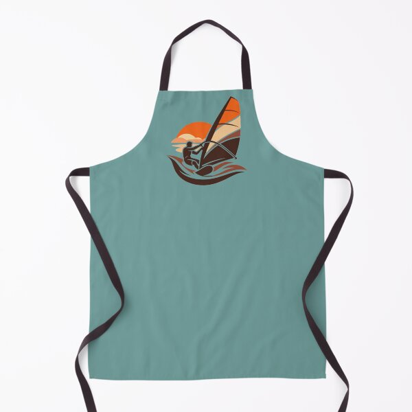 Item preview, Golden Sunset Windsurfer – Retro Ocean Adventure designed and sold by SilentPowerArt.