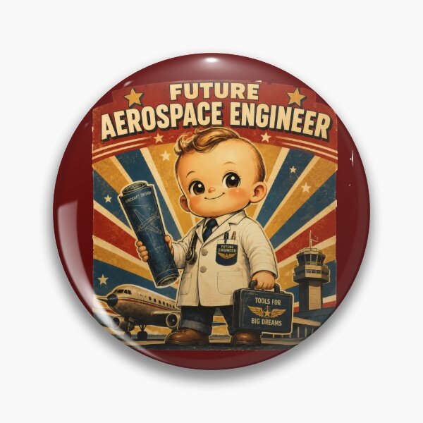 Item preview, Future Aerospace Engineer Baby Vintage designed and sold by NucciCollective.