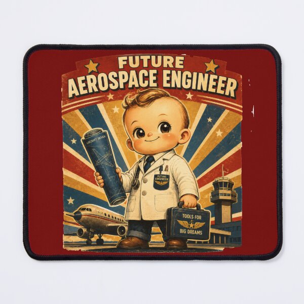 Item preview, Future Aerospace Engineer Baby Vintage designed and sold by NucciCollective.