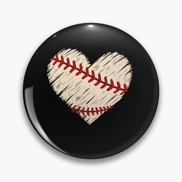 Artikelvorschau, Minimalistisches Baseball-Herz-Doodle im Retro-Stil entworfen und verkauft von Moizento.