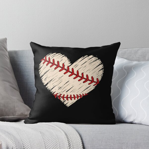 Item preview, Minimalist Baseball Heart Doodle Retro Love designed and sold by Moizento.