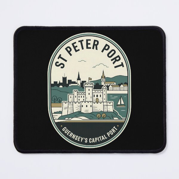 Item preview, St Peter Port Guernsey Vintage Travel Emblem designed and sold by k3rstman1.