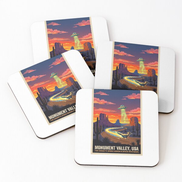 Item preview, Monument Valley UFO Roadrunner Desert Vintage National Park designed and sold by Neurospicy Trolls.