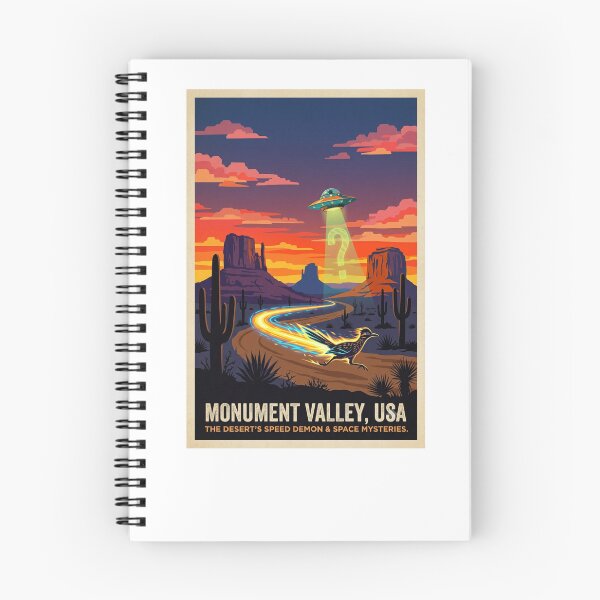 Item preview, Monument Valley UFO Roadrunner Desert Vintage National Park designed and sold by Neurospicy Trolls.