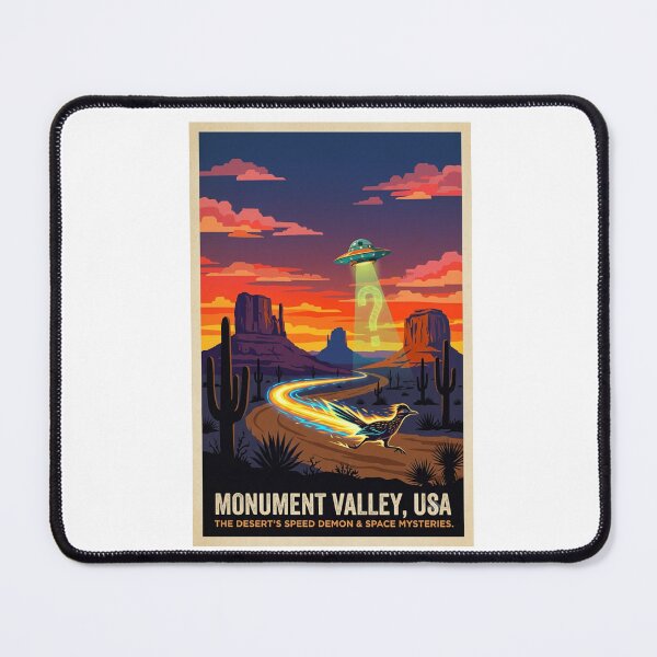 Item preview, Monument Valley UFO Roadrunner Desert Vintage National Park designed and sold by Neurospicy Trolls.