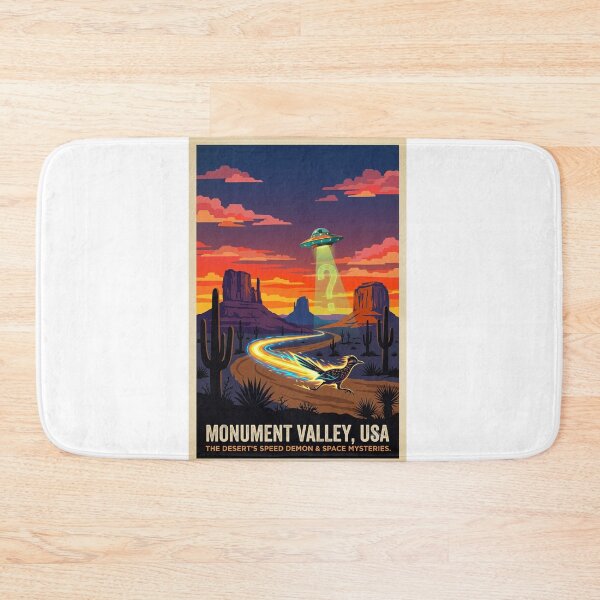 Item preview, Monument Valley UFO Roadrunner Desert Vintage National Park designed and sold by Neurospicy Trolls.