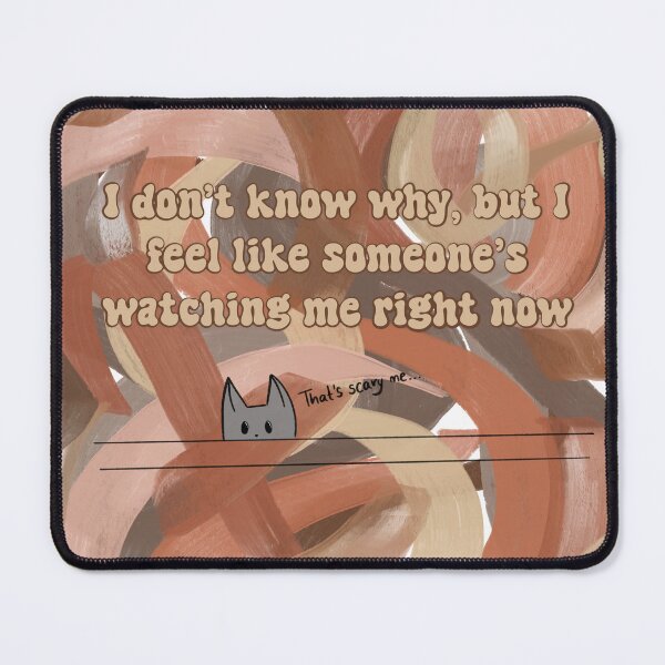 Item preview, Someone's watching me - funny cat abstract art designed and sold by Cris shop.