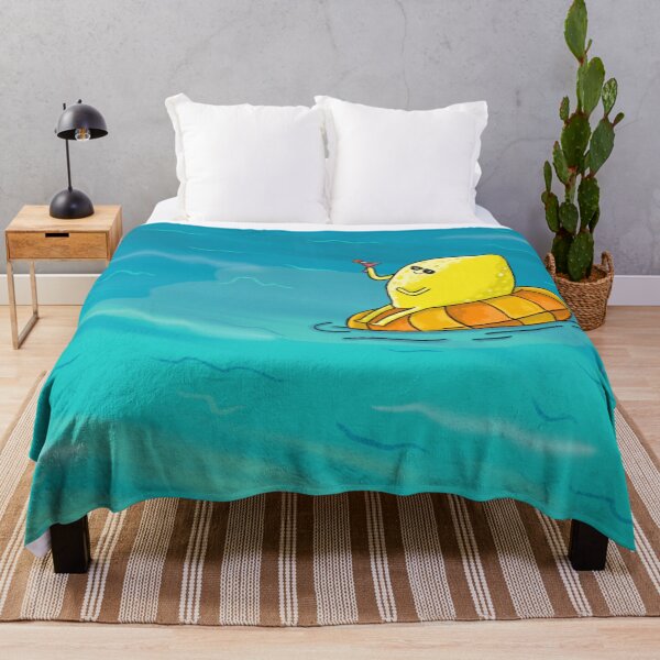 Item preview, Lemon floating in an inflatable donut in the sea. designed and sold by BluluStudio.