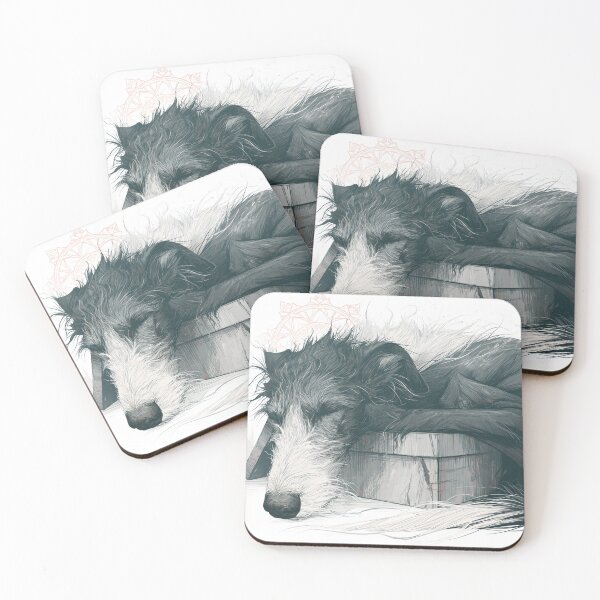 Item preview, Scottish deerhound in a box designed and sold by aghnadarragh.