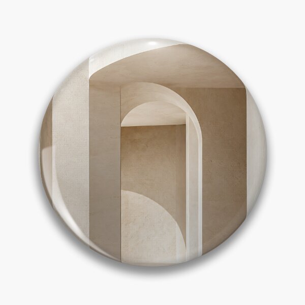 Item preview, Desert Modern Arched Hallway Printable Wall Art | Travertine Architecture Print | Minimalist Beige Corridor Poster | Digital Download designed and sold by SoftSpaceDesign.