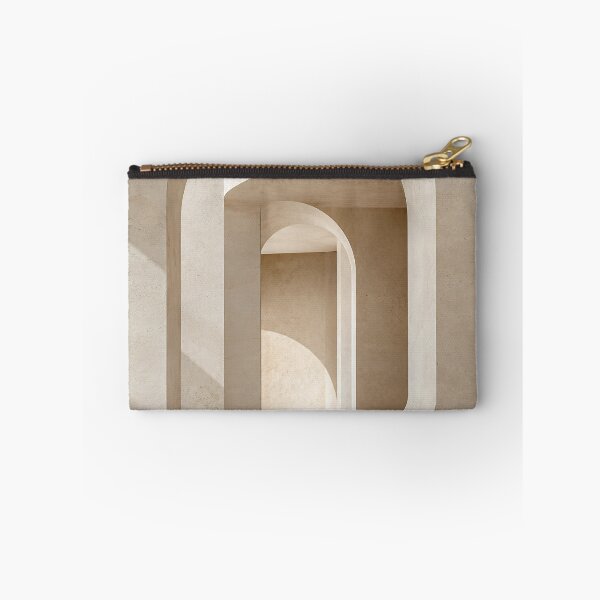 Item preview, Desert Modern Arched Hallway Printable Wall Art | Travertine Architecture Print | Minimalist Beige Corridor Poster | Digital Download designed and sold by SoftSpaceDesign.