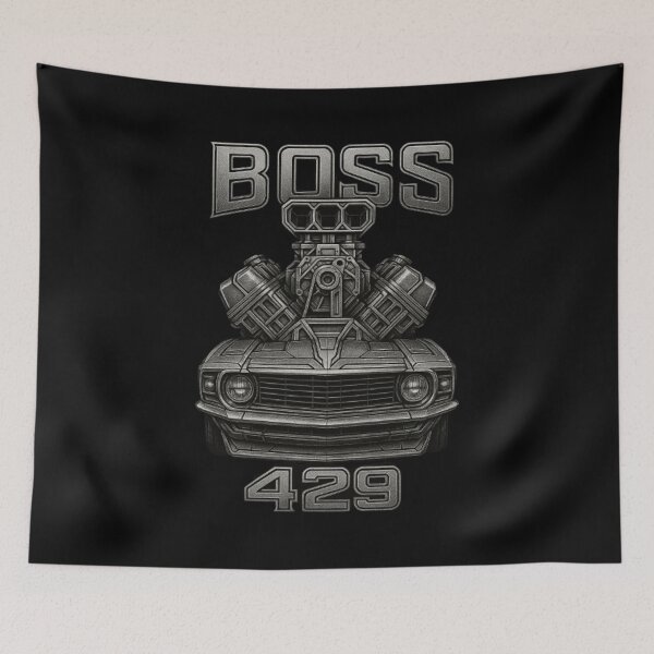 Item preview, Ford Mustang Boss 429 Design, Boss 429 Shirt, Classic American Muscle Car, Big Block V8, Ford Performance, Pony Car, Collector Car, Vintage Muscle Graphic designed and sold by Typologystudios.