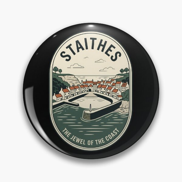 Item preview, Staithes North Yorkshire Vintage Travel Emblem designed and sold by k3rstman1.