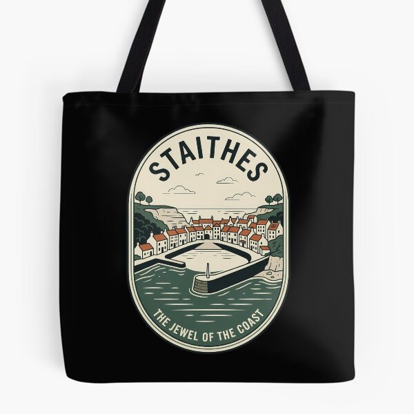 Item preview, Staithes North Yorkshire Vintage Travel Emblem designed and sold by k3rstman1.