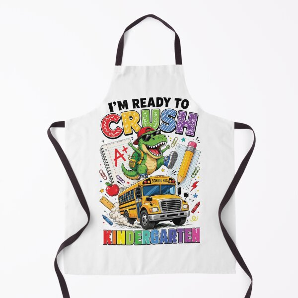 Item preview, Ready to Crush Kindergarten, Funny Dinosaur First Day of School designed and sold by sentfromemily.