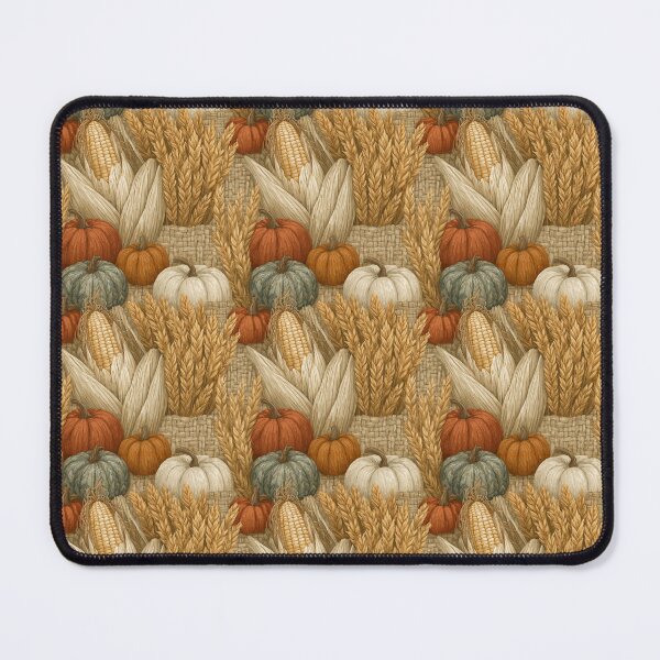 Item preview, Cozy Harvest Abundance: Wheat Sheaf & Heirloom Pumpkin designed and sold by TJ Art and Camera.