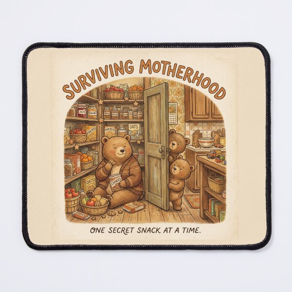 Item preview, Surviving Motherhood Shirt – One Secret Snack At A Time Cozy Bear Tee designed and sold by DmaarGroup.