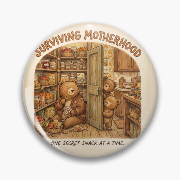 Item preview, Surviving Motherhood Shirt – One Secret Snack At A Time Cozy Bear Tee designed and sold by DmaarGroup.