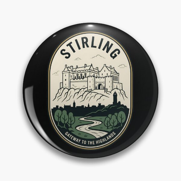 Item preview, Stirling Scotland Castle Vintage Travel Emblem designed and sold by k3rstman1.