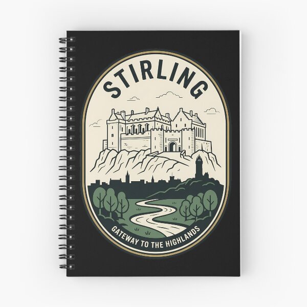 Item preview, Stirling Scotland Castle Vintage Travel Emblem designed and sold by k3rstman1.