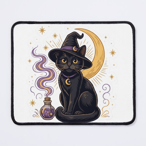 Item preview, Witch Cat design designed and sold by weedleaf420.