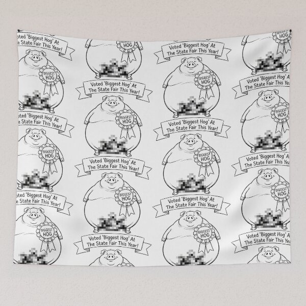 Item preview, Voted Biggest Hog at the State Fair This Year Funny Pig designed and sold by ThreadRiotTees.