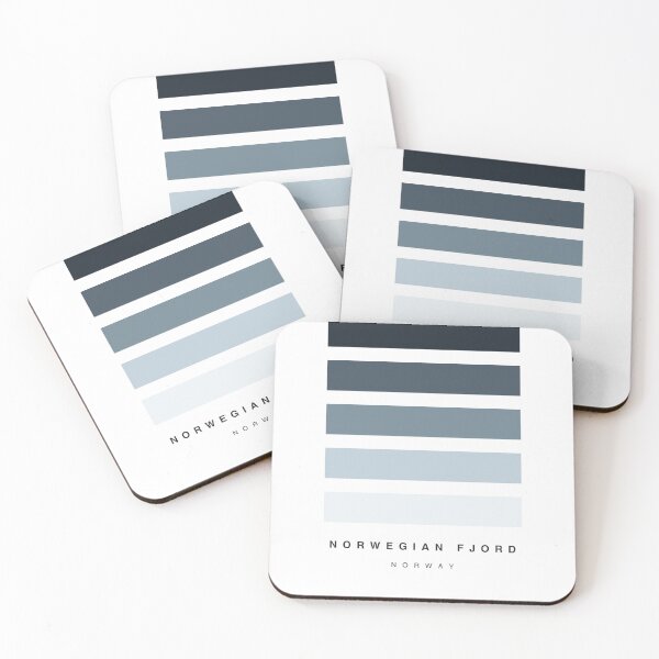 Item preview, ‘Norwegian Fjord’ Travel Hue Palette designed and sold by The Colourful Game.