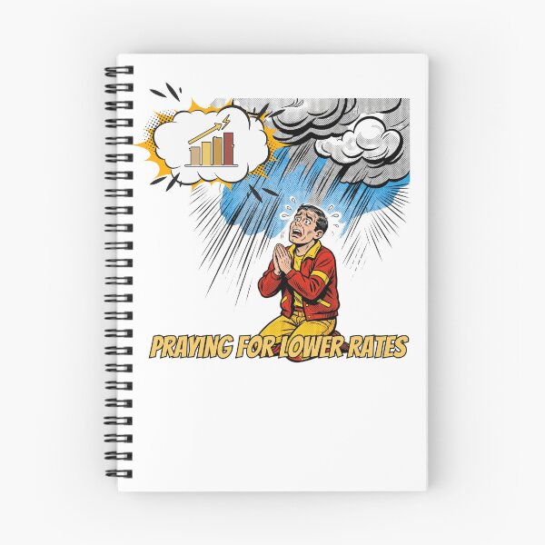 Item preview, Praying For Lower Rates Funny Mortgage Interest Rate Meme designed and sold by Neurospicy Trolls.