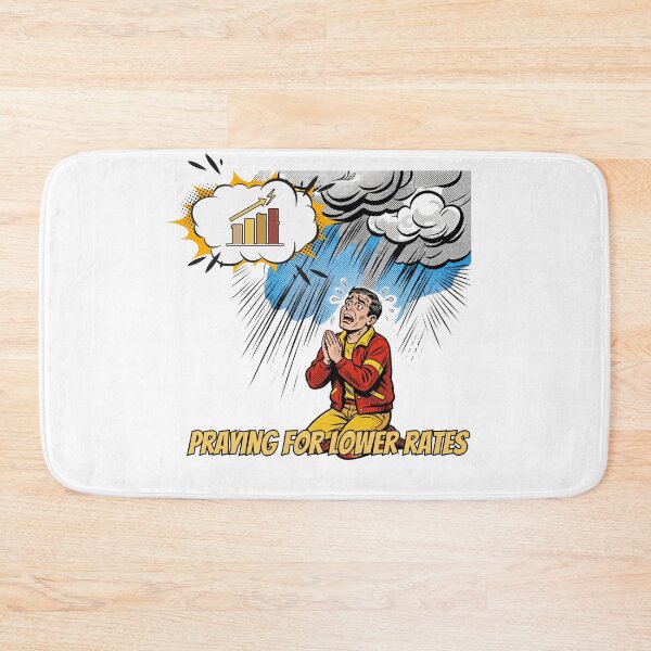 Item preview, Praying For Lower Rates Funny Mortgage Interest Rate Meme designed and sold by Neurospicy Trolls.