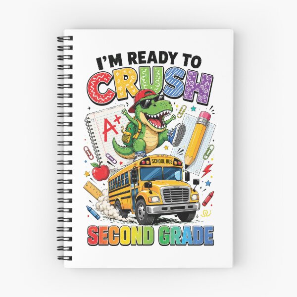 Item preview, Ready to Crush Second Grade, Funny Dinosaur First Day of School designed and sold by sentfromemily.