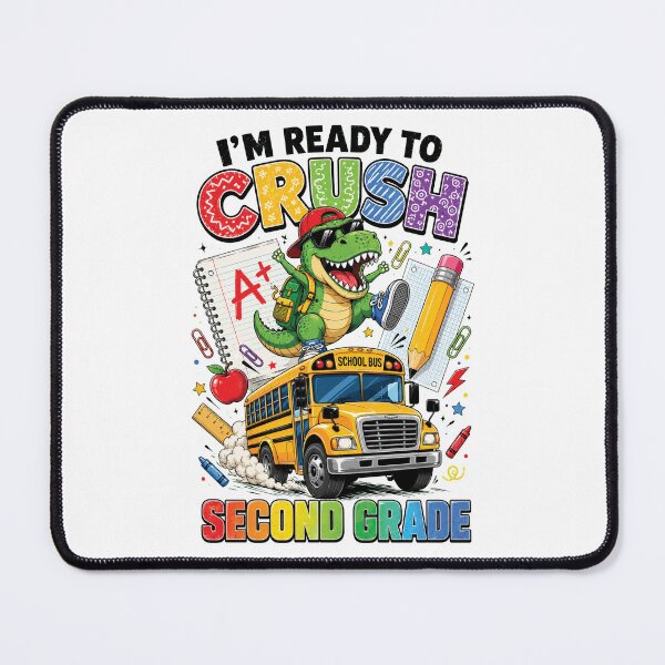 Item preview, Ready to Crush Second Grade, Funny Dinosaur First Day of School designed and sold by sentfromemily.