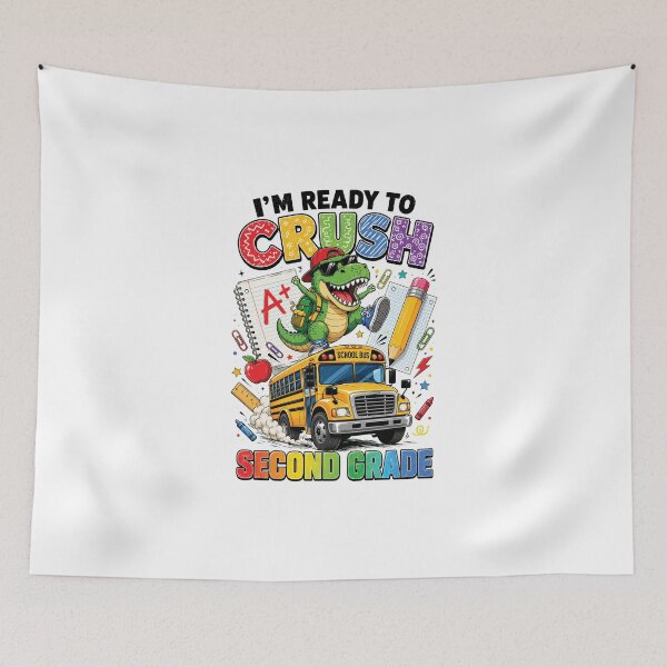 Item preview, Ready to Crush Second Grade, Funny Dinosaur First Day of School designed and sold by sentfromemily.