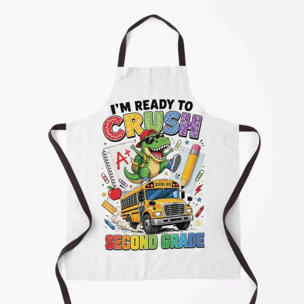 Item preview, Ready to Crush Second Grade, Funny Dinosaur First Day of School designed and sold by sentfromemily.